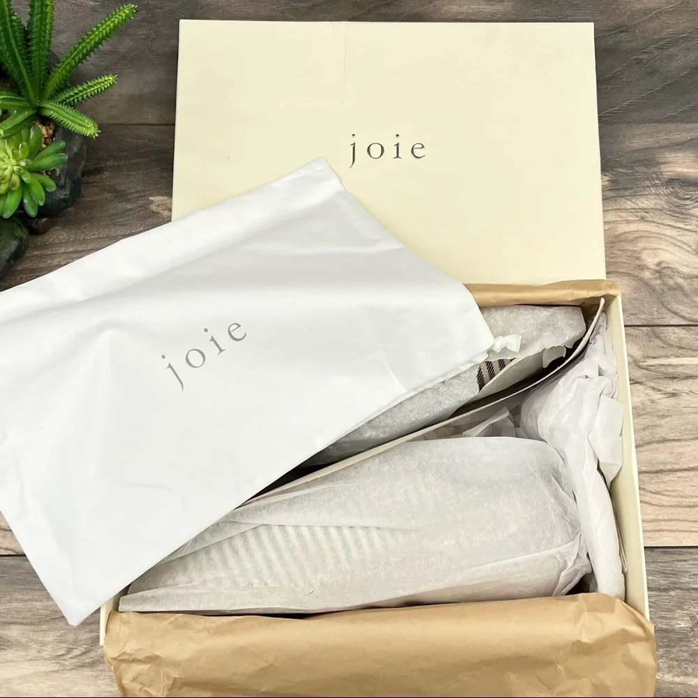NIB Joie Corston Striped Espadrille Oxford Loafer Flats Sneaker 38.5